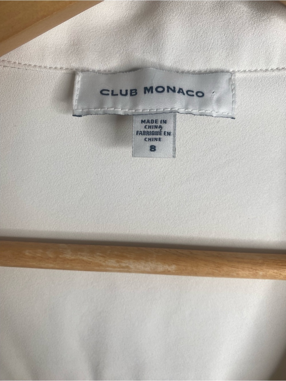 Club Monaco White Wrap Blouse - Picture 2 of 8